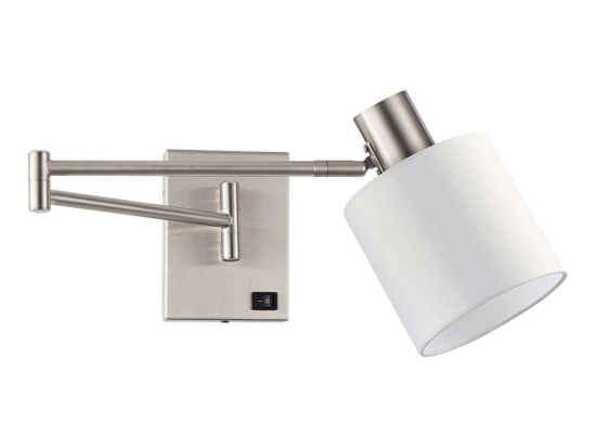 Φωτιστικό Τοίχου Adept 77-8372 10x59x14cm 1xE27 60W Nickel-White Homelighting