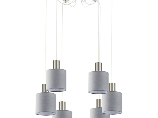 Φωτιστικό Οροφής Adept Tube 77-8422 6xE27 60W Nickel-Grey Homelighting