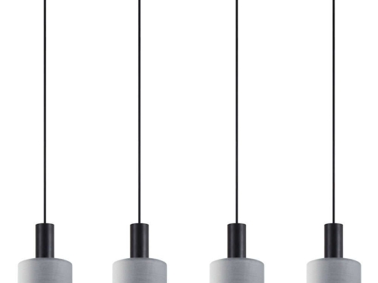 Φωτιστικό Οροφής - Ράγα Adept Tube 77-8518 85x15x300cm 4xE27 60W Black-Grey Homelighting