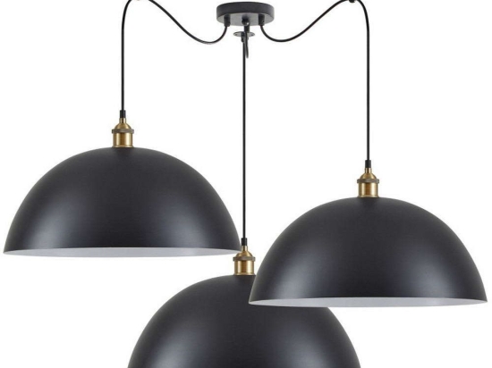 Φωτιστικό Οροφής Magnum 77-8701 50x31,5cm 3xE27 60W Bronze-Black Homelighting