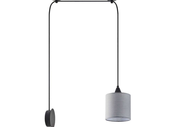 Φωτιστικό Οροφής 77-9008 30x30x300cm 1xE27 60W Grey Homelighting