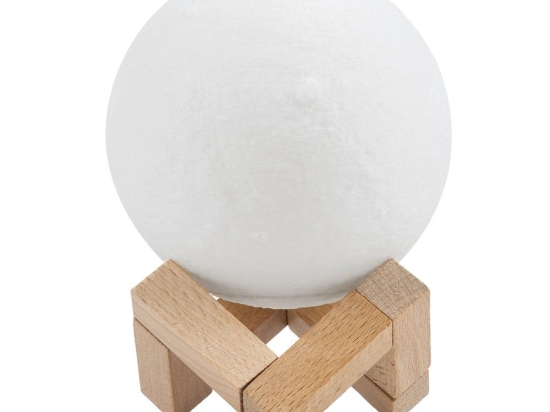 Φωτιστικό Επιτραπέζιο Moon 79618 Led 2W Φ10x13,5cm White GloboStar
