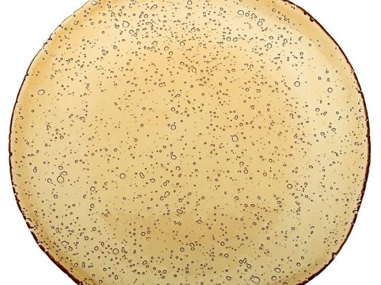 Πιατέλα Lovizna 80.490.05 Φ33cm Amber Cryspo Trio Γυαλί