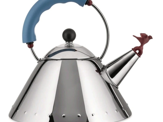 Τσαγιέρα 9093 22,5x22cm 2Lt Inox-Light Blue Alessi Ανοξείδωτο Ατσάλι