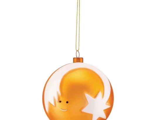 Χριστουγεννιάτικη Μπάλα Stella Cometa AMJ13 7 9cm Gold-White Alessi