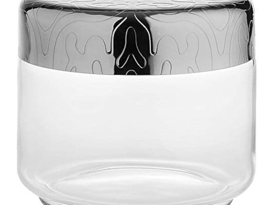 Βάζο Αποθήκευσης Γυάλινο Dressed MW21/50 500ml Clear-Inox Alessi Γυαλί