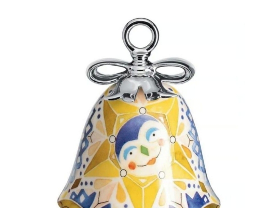 Χριστουγεννιάτικο Στολίδι Καμπάνα Star Holy Family MW40 7 7,2x8,5cm Multi Alessi