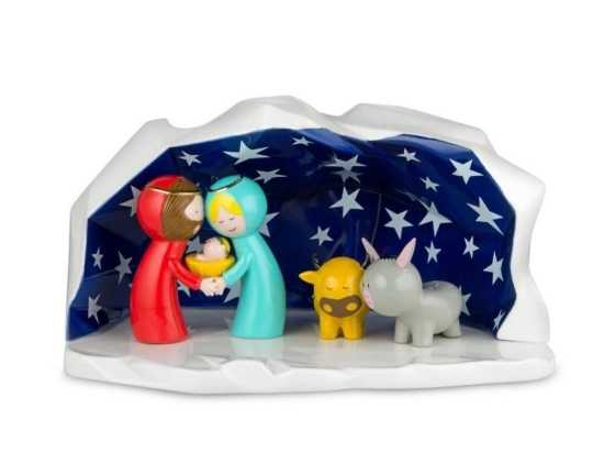 Χριστουγεννιάτικη Φιγούρα Φάτνη Happy Eternity Baby AGJ01 W 27x20cm Multi Alessi