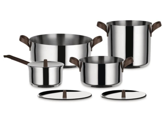 Μαγειρικά Σκεύη Edo (Σετ 7Τμχ) PU100S7 Inox Alessi Ανοξείδωτο Ατσάλι