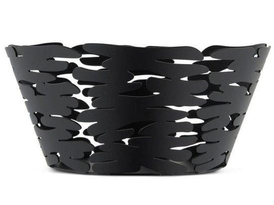 Φρουτιέρα - Ψωμιέρα Barket BM10/21 B Φ21x10cm Μεταλλική Black Alessi Μέταλλο