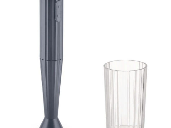 Ραβδομπλέντερ Plissé MDL10 G 7x34cm Grey Alessi Πλαστικό