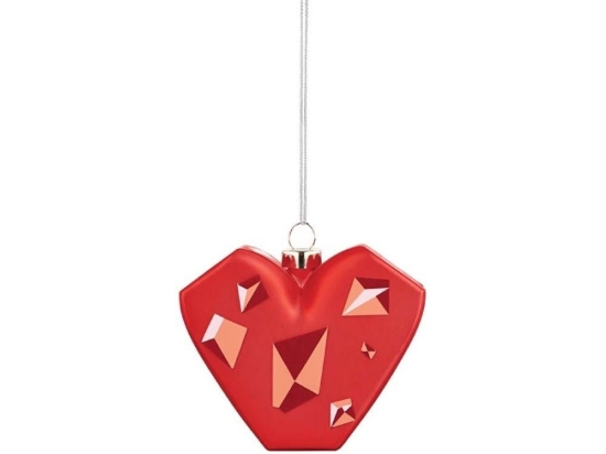 Χριστουγεννιάτικο Στολίδι Amore Al Cubo Le Palle Quadrate GJ02 18 7,5x3,5cm Red Alessi