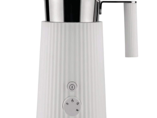 Συσκευή Για Αφρόγαλα Plissé MDL13 W 17x12x22,5cm 350ml White Alessi Ατσάλι,Πλαστικό