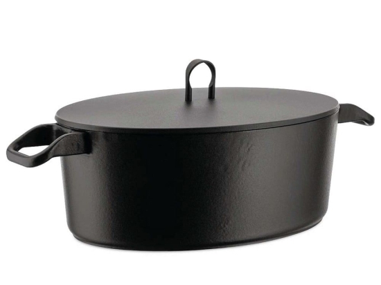 Γάστρα La Cintura Di Orione 90108 5,7Lt 32x23x11,5cm Black Alessi Ανοξείδωτο Ατσάλι