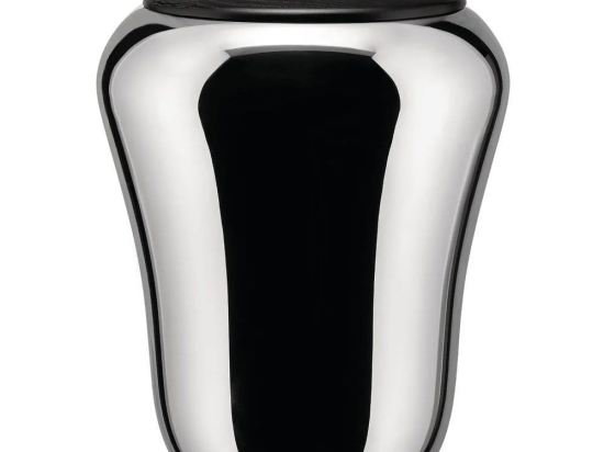 Καλάθι Απλύτων - Σκαμπό Babà SG74 36x46,5cm Inox-Black Alessi Ανοξείδωτο Ατσάλι