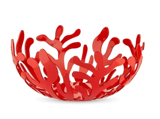 Φρουτιέρα Mediterraneo ESI01/29 R Φ29x10,8cm Μεταλλική Red Alessi Μέταλλο