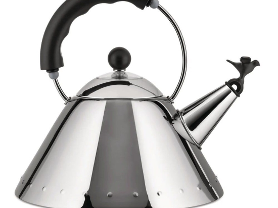 Τσαγιέρα 9093 B 22,5x22cm 2Lt  Inox-Black Alessi Ανοξείδωτο Ατσάλι