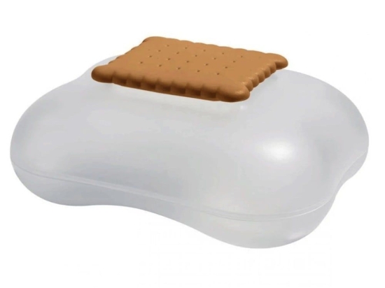 Μπισκοτιέρα Mary Biscuit ASG07 I 28x22cm Clear-Beige Alessi Ρητίνη