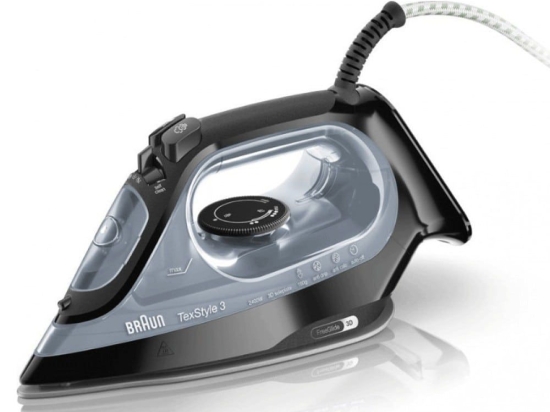 Σίδερο Ατμού TexStyle 3 SI3055BK 2400W Silver-Black Braun