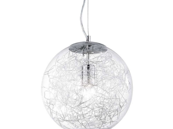 Φωτιστικό Οροφής Mapa Max 045122 40x46/255cm 1xE27 60W Chrome Ideal Lux