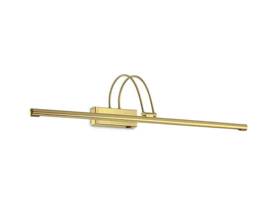 Φωτιστικό Τοίχου Bow 121130 76x18x23cm Led 8W 3000K Gold Ideal Lux