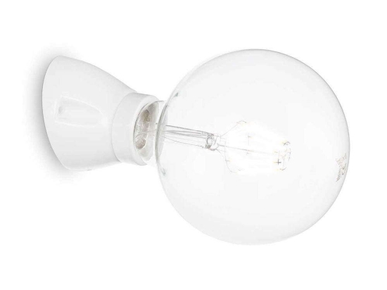 Φωτιστικό Τοίχου-Απλίκα Winery 180298 7,5x7cm 1xE27 60W White Ideal Lux