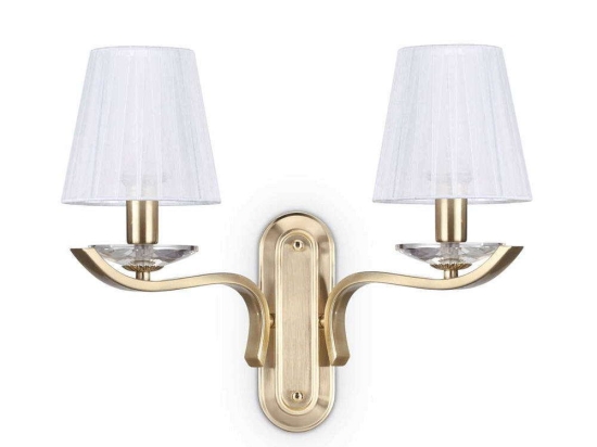 Φωτιστικό Τοίχου-Απλίκα Pegaso 197708 43x33,5x20,5cm 2xE14 40W Gold Ideal Lux