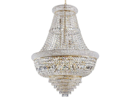 Φωτιστικό Οροφής Dubai 243528 80x120/225cm 24xE14 40W Gold Ideal Lux
