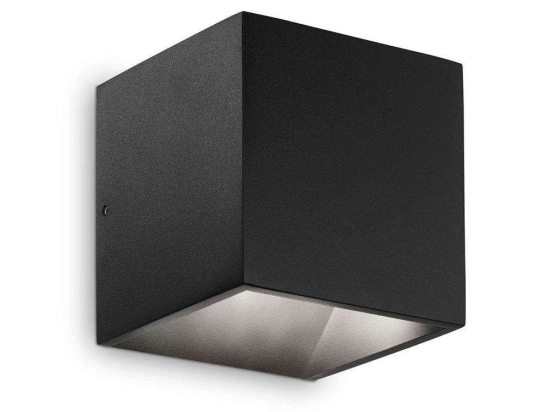 Φωτιστικό Τοίχου - Απλίκα Rubik 269320 10x10x10cm Led 700lm 8,5W 3000K Black Ideal Lux