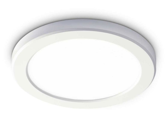 Φωτιστικό Οροφής - Πλαφονιέρα Aura Round 306346 22x1,8cm LED 20W 4000K 2000Lm White Ideal Lux
