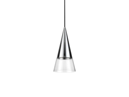 Φωτιστικό Οροφής Κρεμαστό Cono 321462 GU10 15x50cm Chrome Ideal Lux
