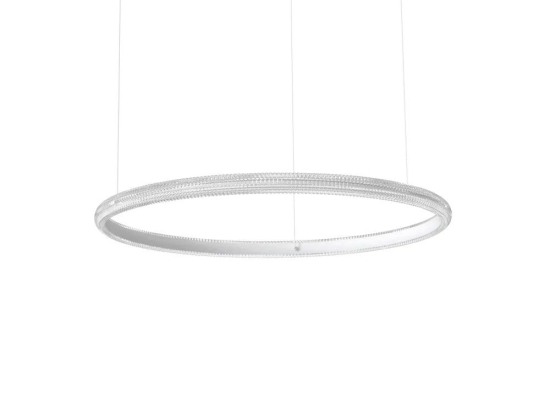 Φωτιστικό Οροφής Κρεμαστό Miracle 325835 3000K 6200lm D80x222cm White Ideal Lux