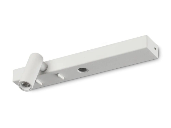 Φωτιστικό Τοίχου Bonne Nuit-1 336794 3000K 420lm 22x6x6,5cm White Ideal Lux