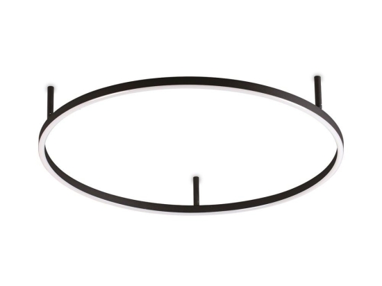 Φωτιστικό Οροφής - Πλαφονιέρα Oracle Slim Round 341903 4000K 3400lm On-Off D50 Black Ideal Lux