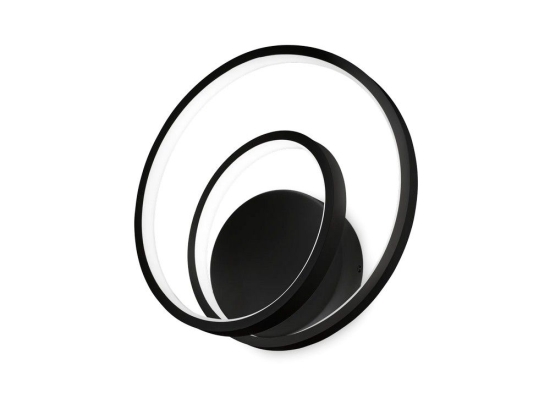 Φωτιστικό Τοίχου Oz 342269 On-Off 4000K 2650lm 29x8x30cm Black Ideal Lux