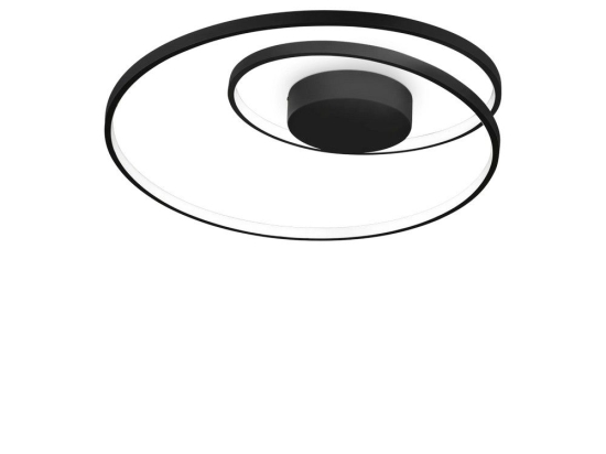 Φωτιστικό Οροφής - Πλαφονιέρα Oz 342290 On-Off 2700K 5000lm 60x18cm Black Ideal Lux