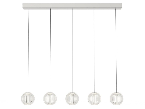 Φωτιστικό Οροφής - Ράγα Diamond 343471 3000K 2350lm 84x11x230cm Clear Ideal Lux