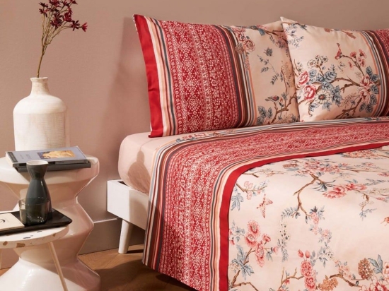 Σεντόνια Pallanza (Σετ 4τμχ) Pink Bassetti Υπέρδιπλo 250x280cm 100% Βαμβάκι