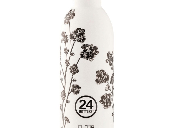 Μπουκάλι - Θερμός Clima 050 White Rose 8051513920547 500ml White-Black 24Bottles Stainless Steel