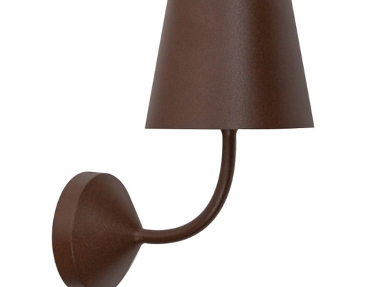 Φωτιστικό Τοίχου - Απλίκα Poldina 230V LL0348R3 16,5x28,4x22,2cm 1xE27 8W IP54 Corten Zafferano