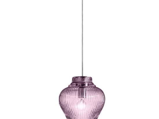 Φωτιστικό Οροφής Clyde LCL0105 23x150cm 1xE27 70W IP20 Amethyst Zafferano