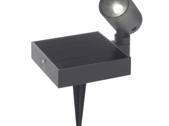Φωτιστικό Δαπέδου - Σποτ Ηλιακό Solar LD0404G3 14x22,5x11,5cm Led 1,3W 3000K IP65 Dark Grey Zafferan
