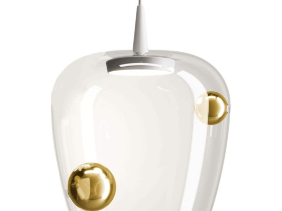 Φωτιστικό Οροφής Bilia LBA4013 27x333cm Led Triac 8W IP40 2700K White-Gold Zafferano