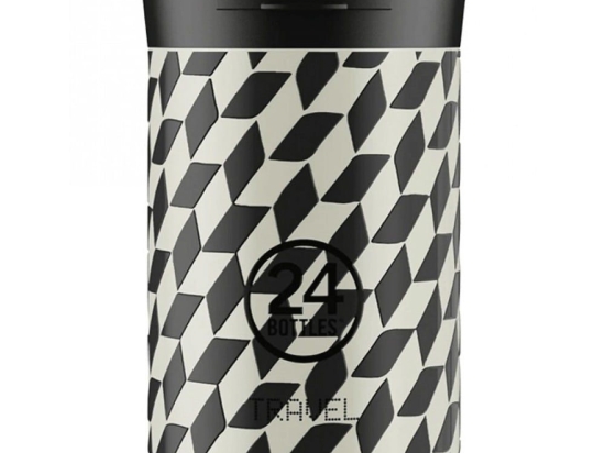 Ποτήρι - Θερμός Tumbler 350 Groovy White 8059388260300 350ml Black-White 24Bottles