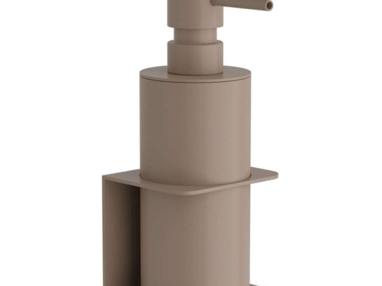 Δοχείο Κρεμοσάπουνου Επιτοίχιο 81-103 7,5x7x19cm Matte Beige Pam&Co Ορείχαλκος