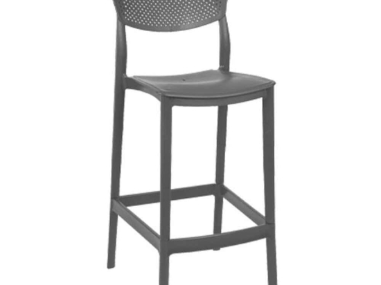 Σκαμπό Μπαρ Bellini 824-225-029 44x53x112cm Anthracite