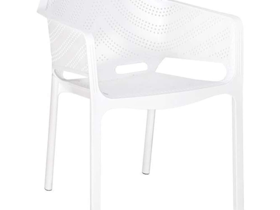 Πολυθρόνα Dina 824-225-032 59x60x82cm White