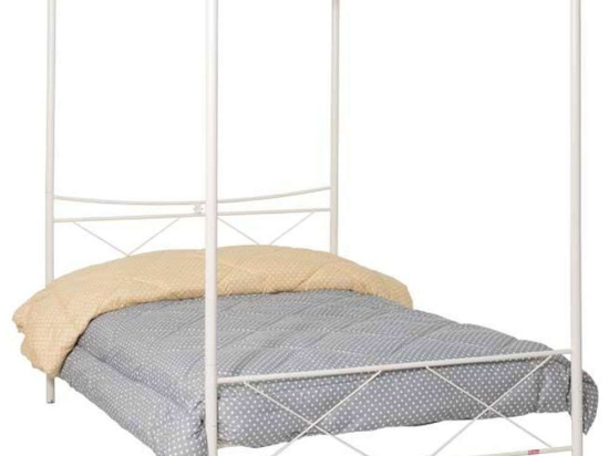 Κρεβάτι Με Ουρανό Arion (Για Στρώμα 150x200) 827-221-044 158x208x200cm Beige Διπλό