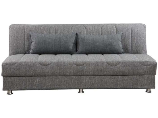 Καναπές - Κρεβάτι Τριθέσιος New Tiger 828-122-126 190x85x83cm Grey
