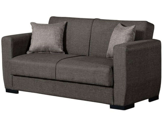 Καναπές Διθέσιος New Dolce 828-122-135 168x85x85cm Dark Grey